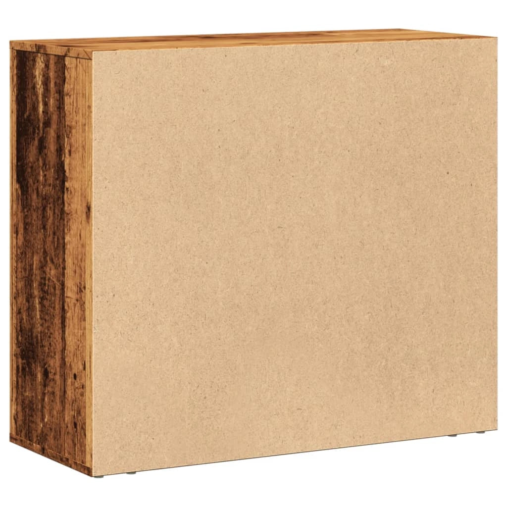 Buffet credenza cassettiera armadio mobile contenitore organizer cucina soggiorno salotto legno vecchio 80 x 33 x 70 cm legno ingegnerizzato marrone 02_0036612