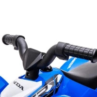 Quad Elettrico per Bambini 18-36 Mesi con Luci LED, Clacson e Pedali, 65.5x38.5x43.5 cm, Blu