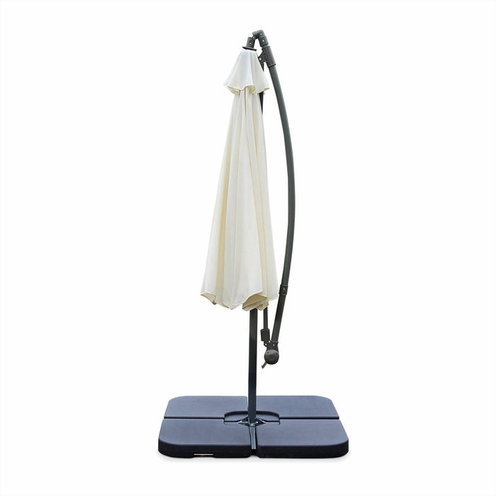 Ombrellone rotondo offset 300cm, ecrù