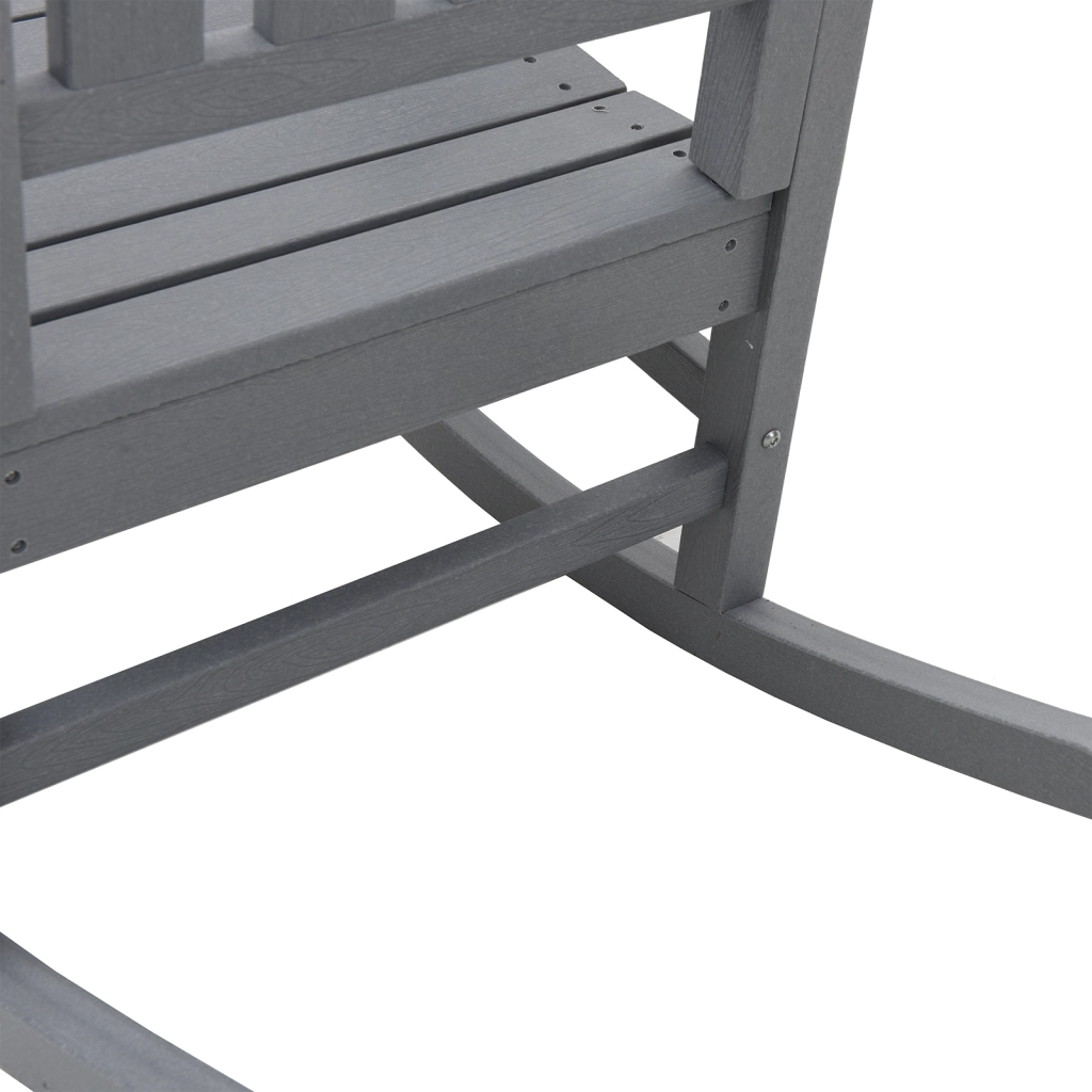 Set Giardino  3 Pezzi Grigio Chiaro HDPE