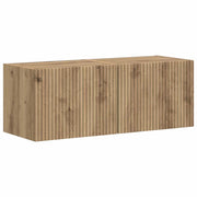 Mobile TV da parete 2 pz | Armadietto TV | Mobile Porta TV Rovere Artigianale 39 x 31 x 29,5 cm