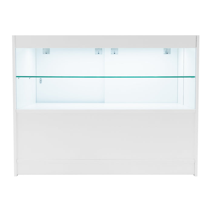 Set Banconi Negozi Bianco Phoenix LED C1200 CM60 TB60 con Serrature e Vetrina