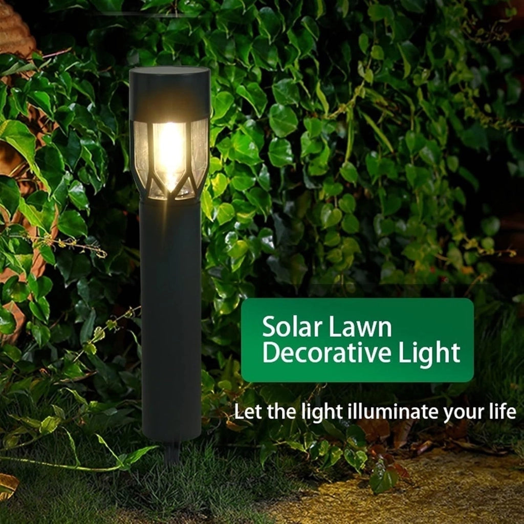 LAMPADA giardino per esterno A ENERGIA SOLARE cm 7 x h.40- 12 pezzi