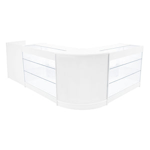 Set Banconi LED Bianco Aries K1200 CM60 TB60 Vetrina Negozio con Serratura