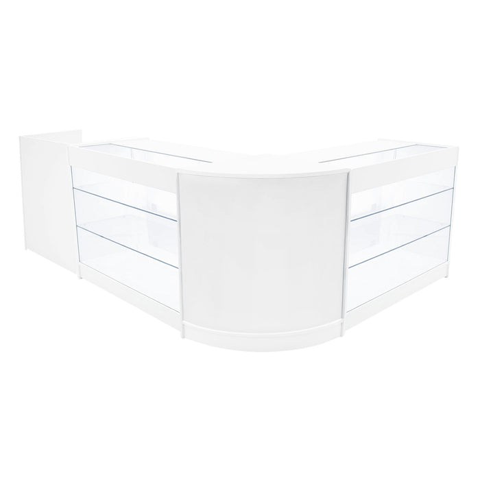 Set Banconi LED Bianco Aries K1200 CM60 TB60 Vetrina Negozio con Serratura
