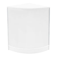 Set Banconi Bianco Polaris LED K1200 B1200 CM60 TB60 con Serratura e Vetrina