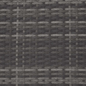 Mobile da giardino in rattan sintetico intrecciato in resina 2 posti grigio 2108061