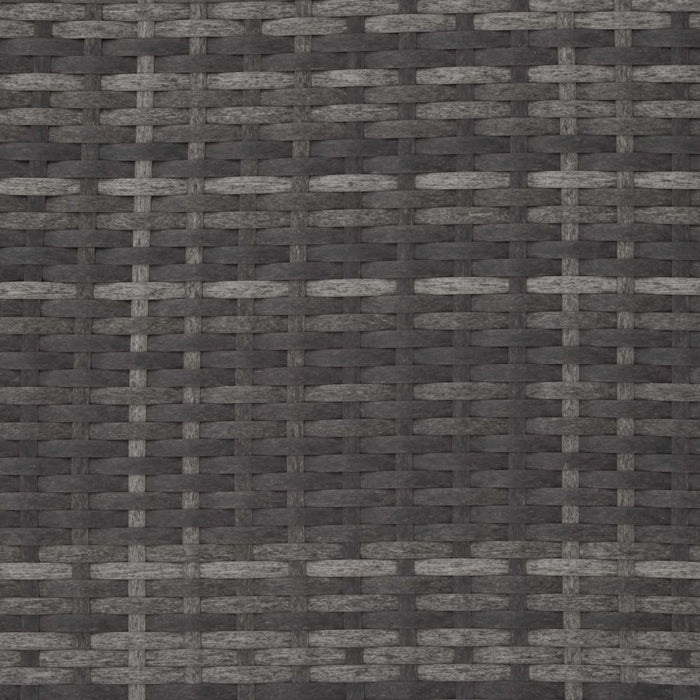 Mobile da giardino in rattan sintetico intrecciato in resina 2 posti grigio 2108061