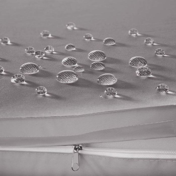 Mobile da giardino in rattan sintetico intrecciato in resina 2 posti grigio 2108061