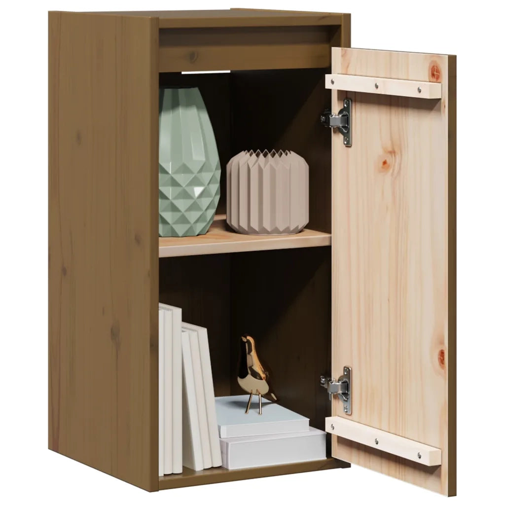 Pensile Marrone ambra 30x30x60 cm in Legno Massello di Pino 813491