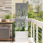 Schermo per privacy in giardino Traforo Argento 50 x 150 cm 876466