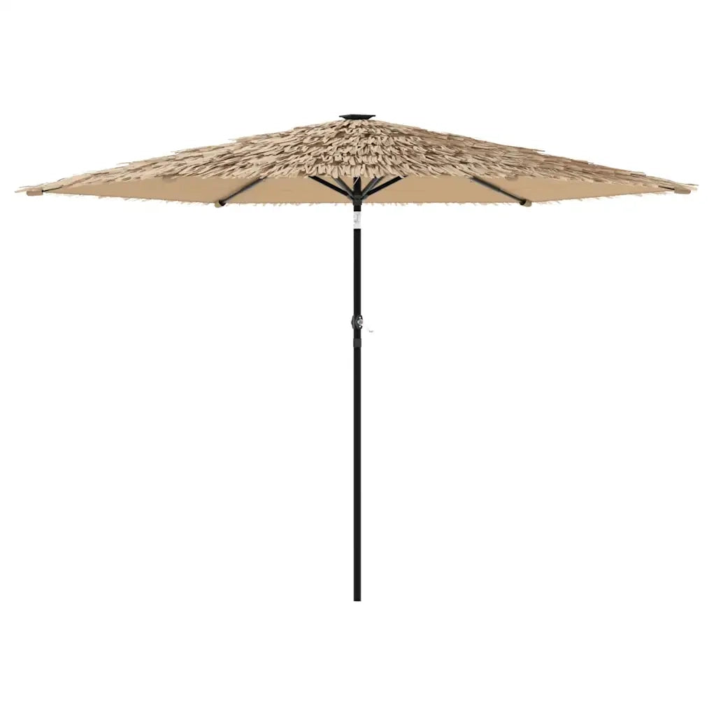 vidaXL Ombrellone Giardino LED e Palo in Acciaio Marrone 288x288x225cm