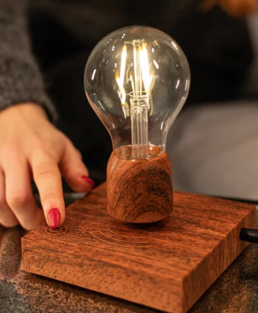 Lampada da tavolo a led con lampadina E27 che volta a levitazione magnetica gravitazionale