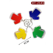 Trade Shop - Set 4 Pezzi Mini Torcia Led Portachiavi A Forma Di Maglietta Da Calcio Dt-2141 -