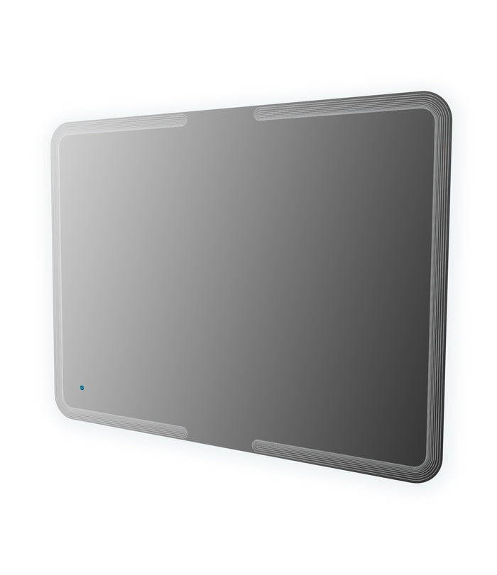 Specchio illuminazione led con disegno lavorato Made in Italy 40312