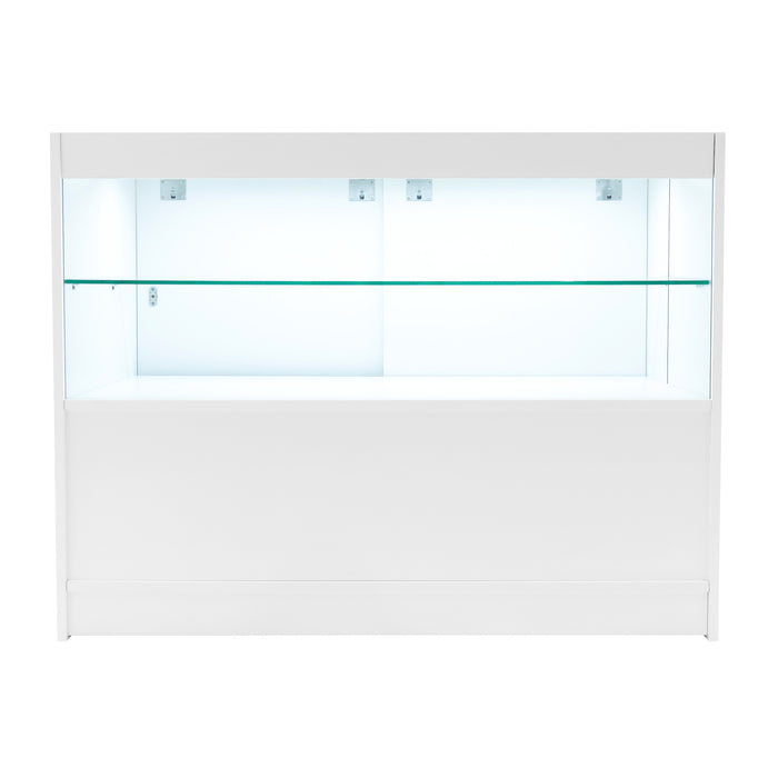 Set Banconi Bianco Eclipse LED 2 x C1200 LM60 TB60 con Serrature e Vetrina