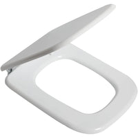 Sedile wc con cerniere cromate interasse 160 mm, copriwater colo