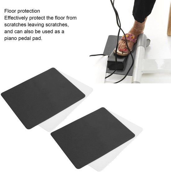 Antiderrapante per calze da cucito - Pedaliera antislip - Riduzione del rumore - Comoda - 4 pezzi - Adatto per pavimenti duri - Riduzione vibrazioni - Pedaliera antislip