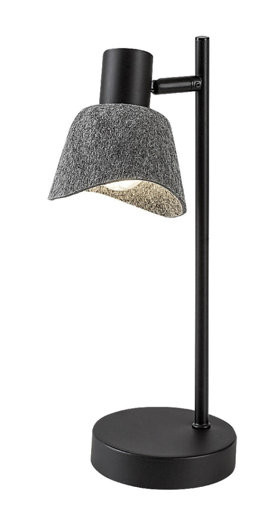 Lampada da tavolo Farelia nera, paralume feltro E14 Rabalux