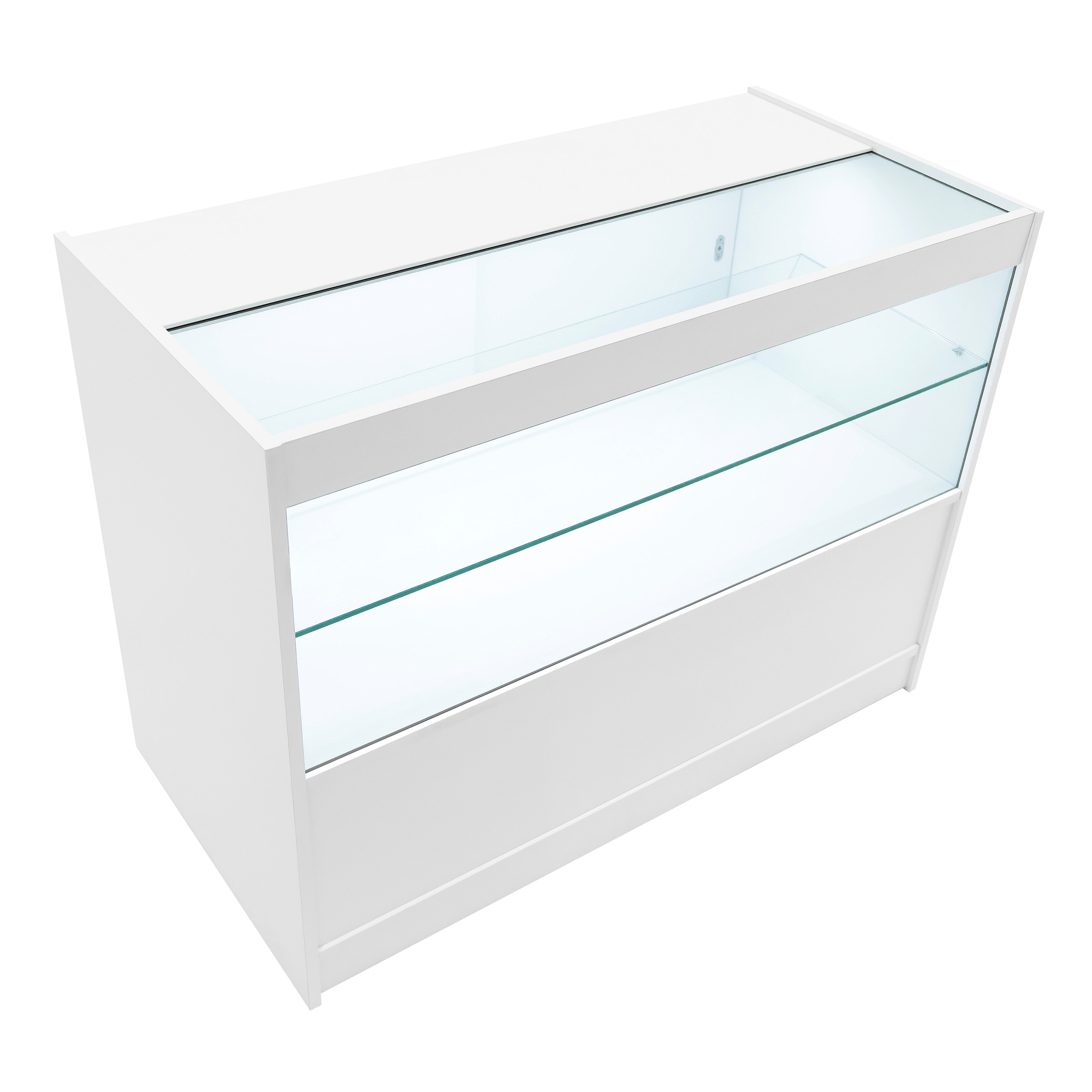 Set Banconi Bianco Europa LED B1200 C1200 LM60 TB60 con Serrature e Vetrina