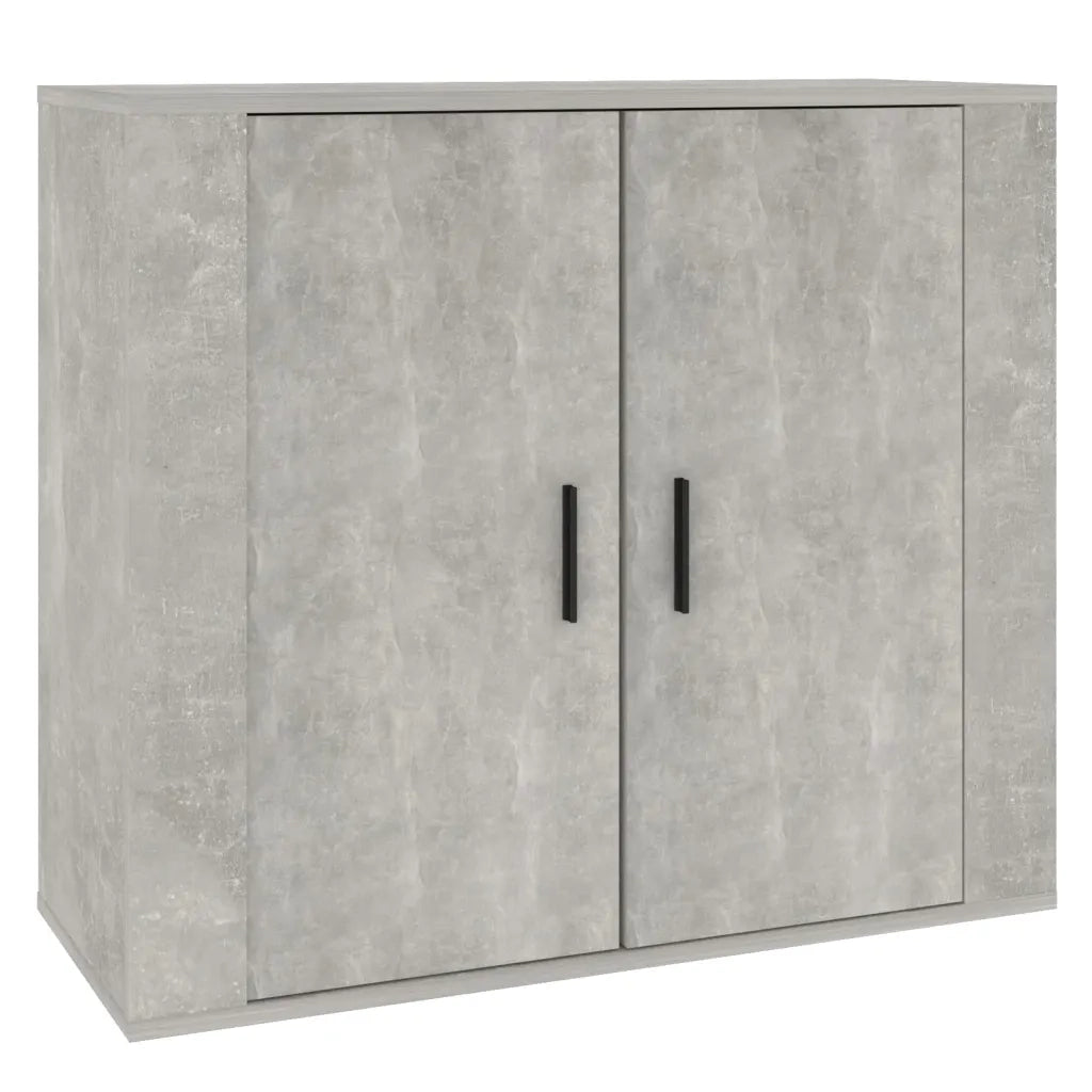 Credenza Grigio Cemento 80x33x70 cm in Legno Multistrato cod mxl 27819