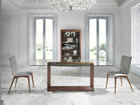 Sedia in tessuto grigio