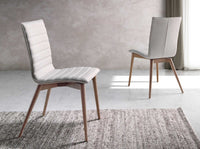 Sedia in tessuto grigio