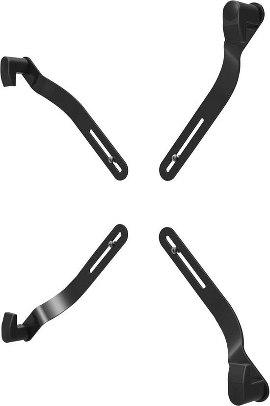 Adattatore di schermo standard per monitor senza prese VESA fino a 8 kg fino a 30 pollici 25 x 22 x 6,3 cm nero