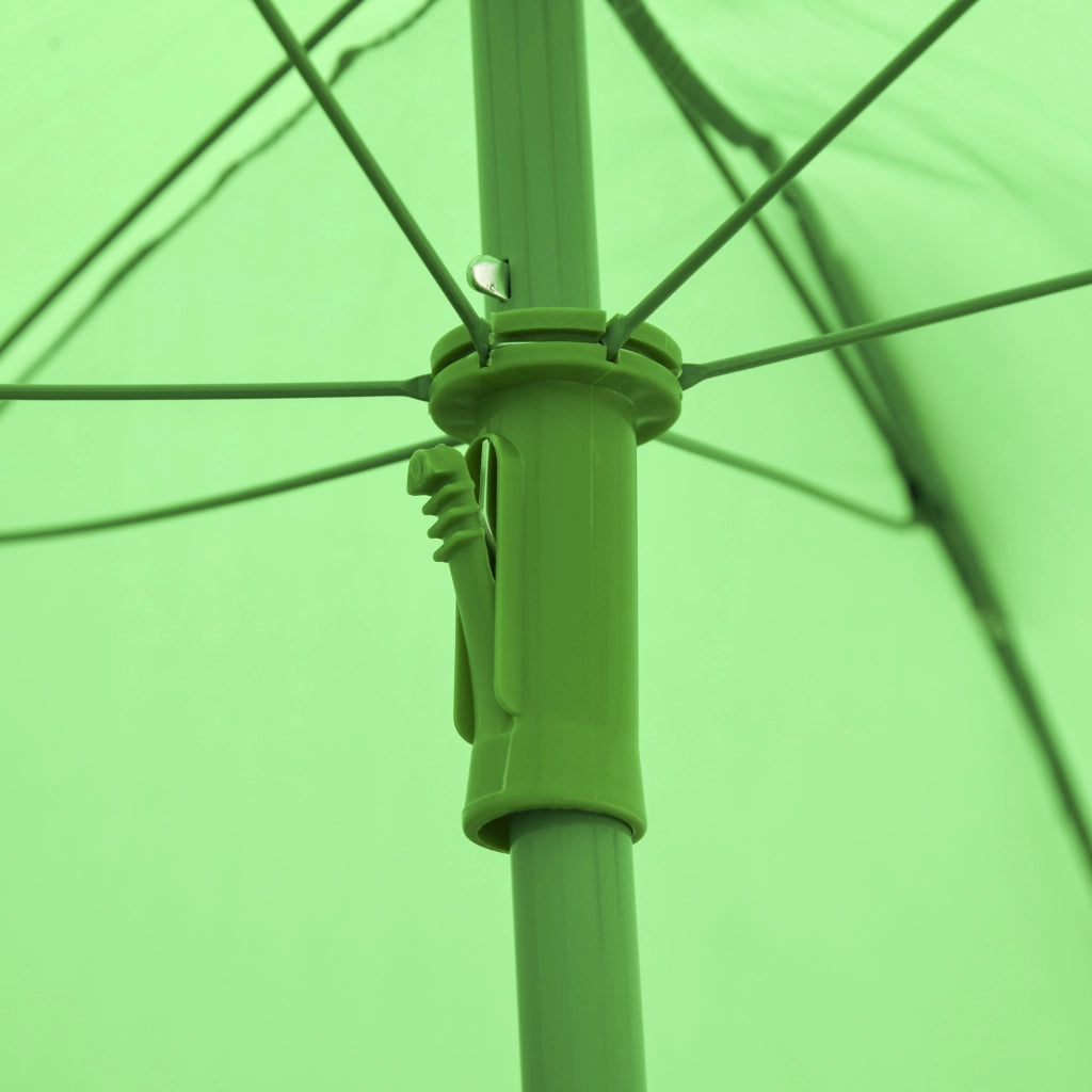 Set Tavolo e Sedie da Giardino per Bambini ¨C zephmum ¨C Verde, Pieghevole, 100-125 cm