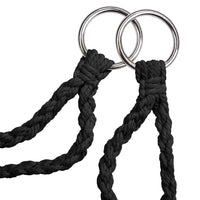 ELISA poltrona sospesa amaca mobili da giardino diametro 80 cm nero 2208166