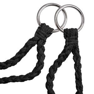 ELISA poltrona sospesa amaca mobili da giardino diametro 80 cm nero 2208166