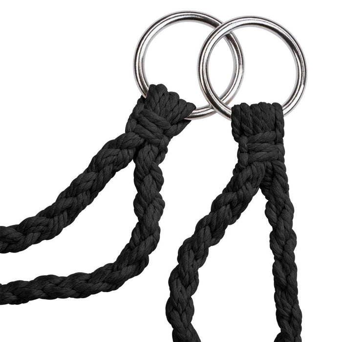 ELISA poltrona sospesa amaca mobili da giardino diametro 80 cm nero 2208166