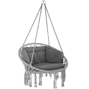 ELISA poltrona sospesa amaca mobili da giardino diametro 80 cm grigio 2208165