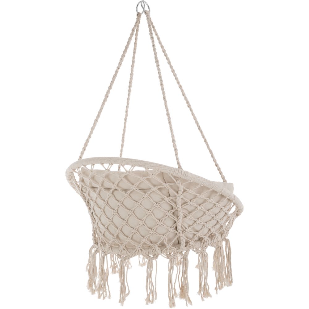 ELISA poltrona sospesa amaca mobili da giardino diametro 80 cm beige 2208164
