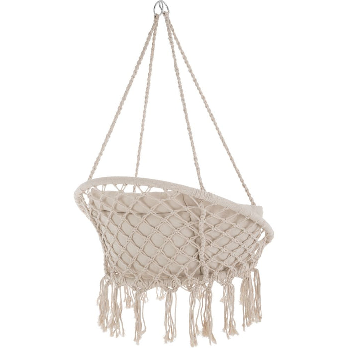 ELISA poltrona sospesa amaca mobili da giardino diametro 80 cm beige 2208164
