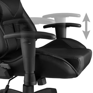 Poltrona da ufficio sportiva gamer chair nera 08_0000368