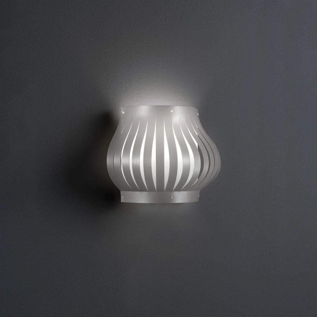 Applique Moderna Helios Polilux ® Argento 1 Luce E27 H25Cm