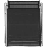 Lettino prendisole mobile da giardino nero/grigio 2208110