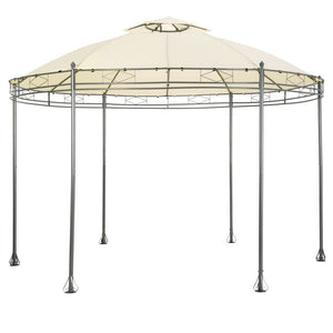 Casetta da giardino pergolato diametro 3,5 m crema 2208175