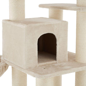 Tiragraffi per gatti 195 cm beige/bianco 3708082