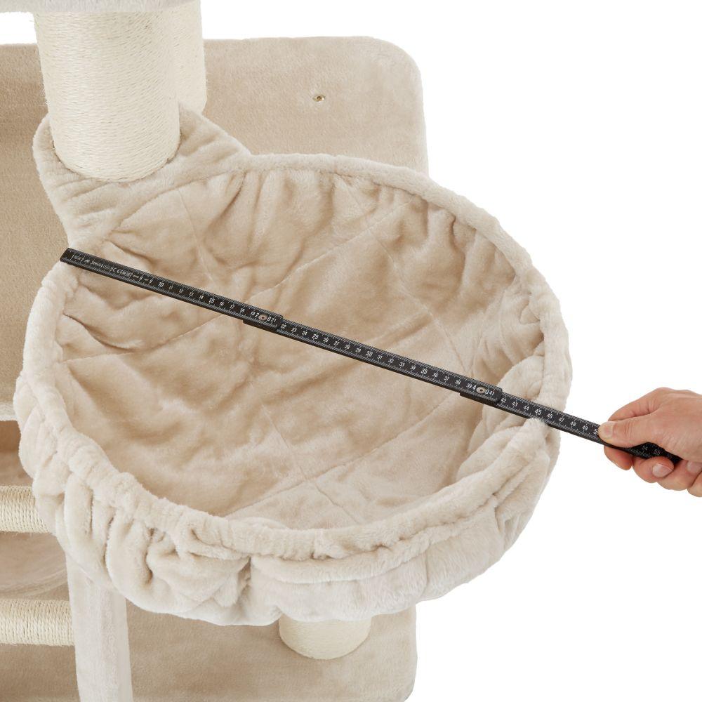 Tiragraffi per gatti 195 cm beige/bianco 3708082