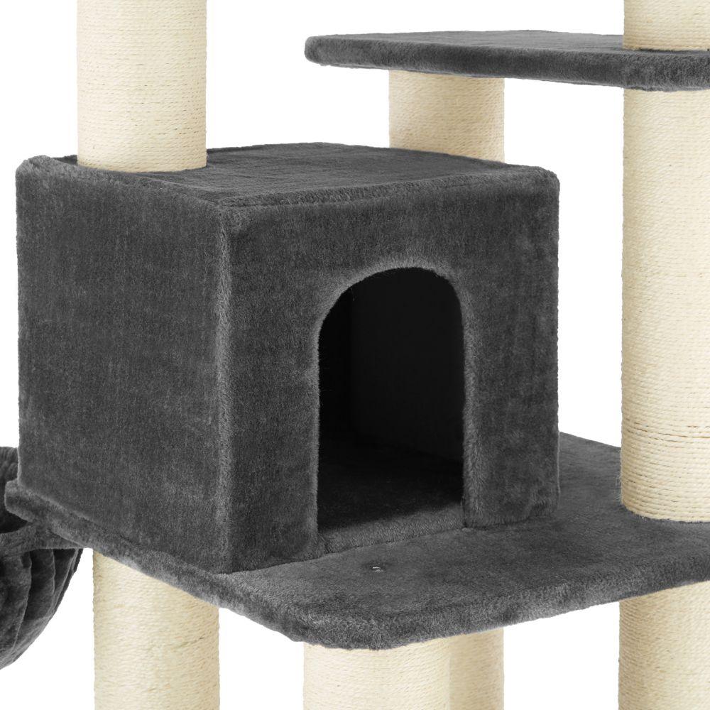 Tiragraffi per gatti 195 cm grigio/bianco 3708083