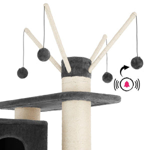 Tiragraffi per gatti 195 cm grigio/bianco 3708083