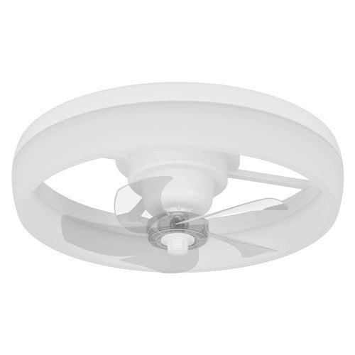 Ventilatore soffitto con luce eglo 35207 castaic white