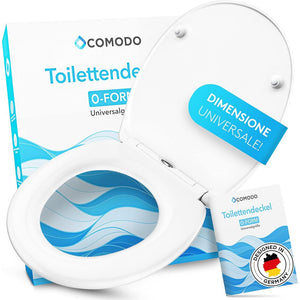 Comodo coperchio della toilette con meccanismo di chiusura morbi