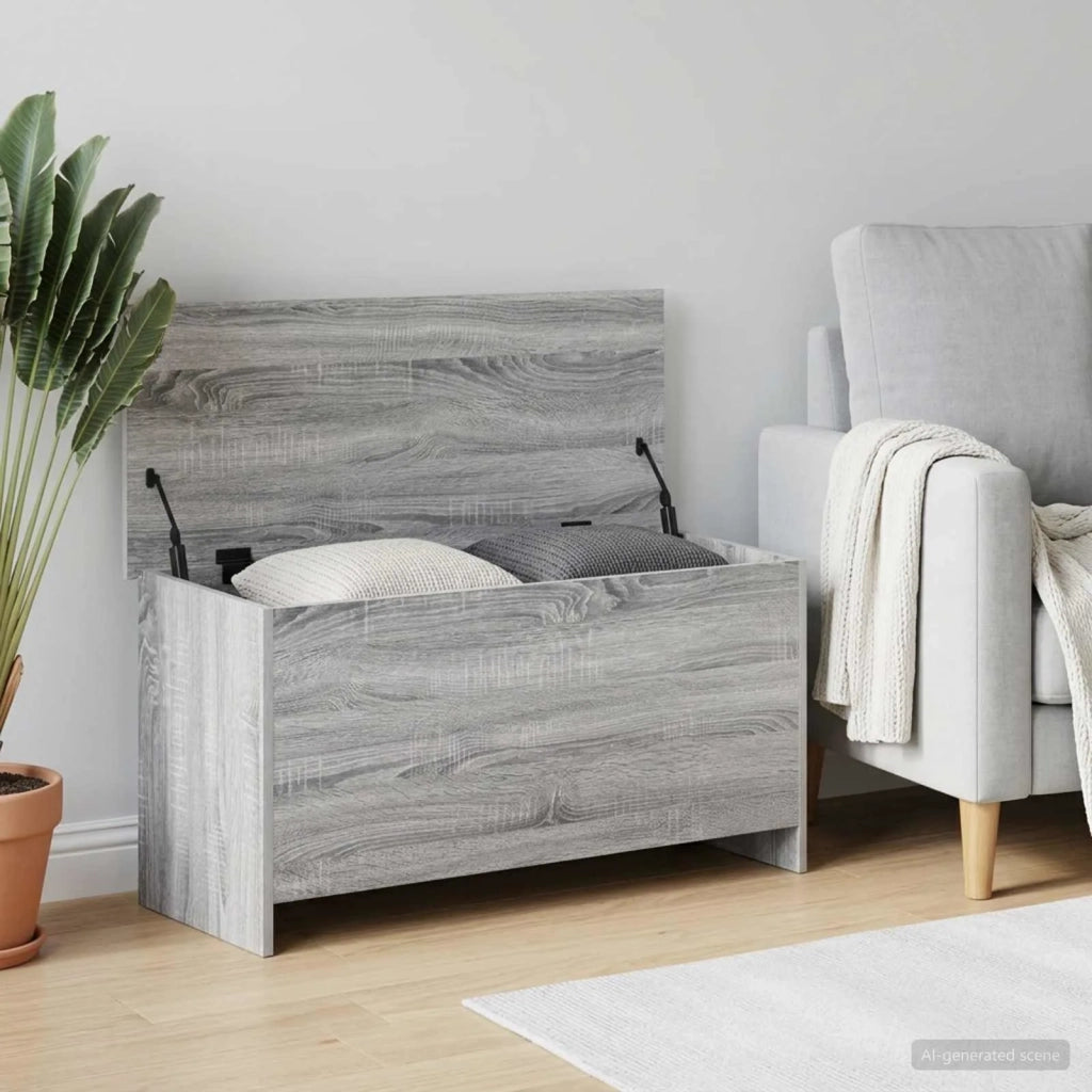 Cassa di stoccaggio Sonoma grigio 100 x 40 x 50 cm 8011272