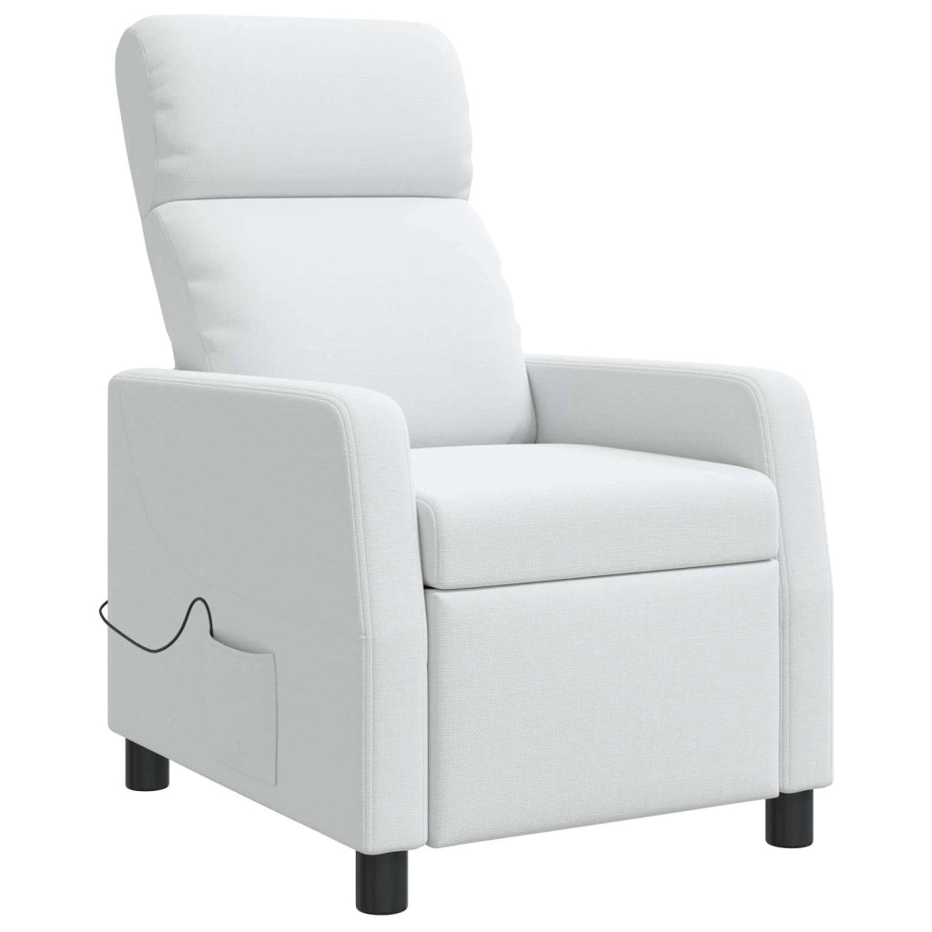 Divano Sedia-Poltrona Massaggiante Bianco Tessuto 793572