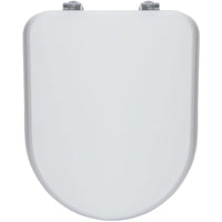 Sedile wc con cerniere cromate interasse 158 mm, copriwater colo