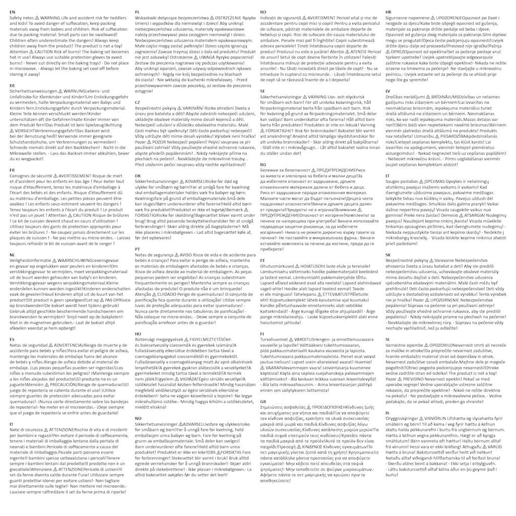 HI Set di Teglie per Pizza 4 pz Nero 435268