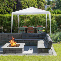 HI Gazebo 3x3 m Bianco 423950